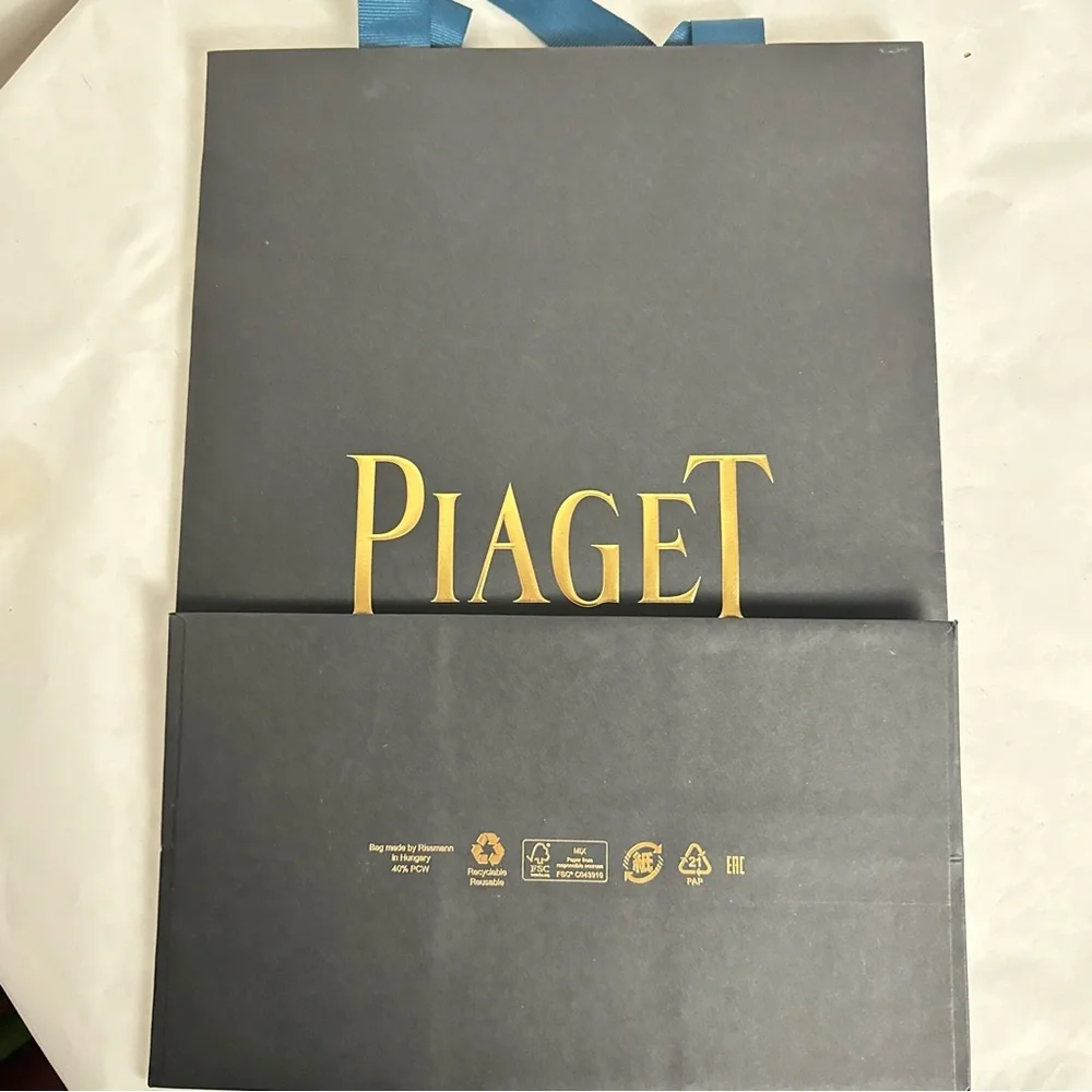 Piaget Luxurious Black and Gold Bag